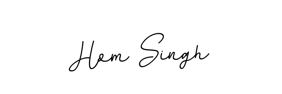 Design your own signature with our free online signature maker. With this signature software, you can create a handwritten (BallpointsItalic-DORy9) signature for name Hom Singh. Hom Singh signature style 11 images and pictures png