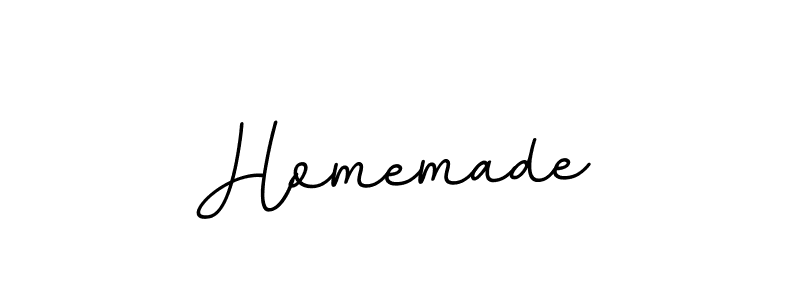 Design your own signature with our free online signature maker. With this signature software, you can create a handwritten (BallpointsItalic-DORy9) signature for name Homemade. Homemade signature style 11 images and pictures png