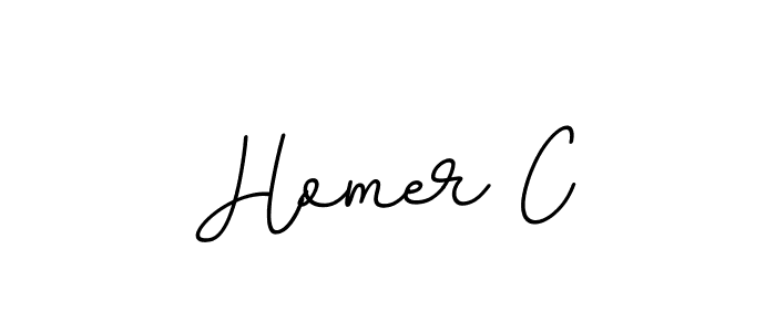Create a beautiful signature design for name Homer C. With this signature (BallpointsItalic-DORy9) fonts, you can make a handwritten signature for free. Homer C signature style 11 images and pictures png