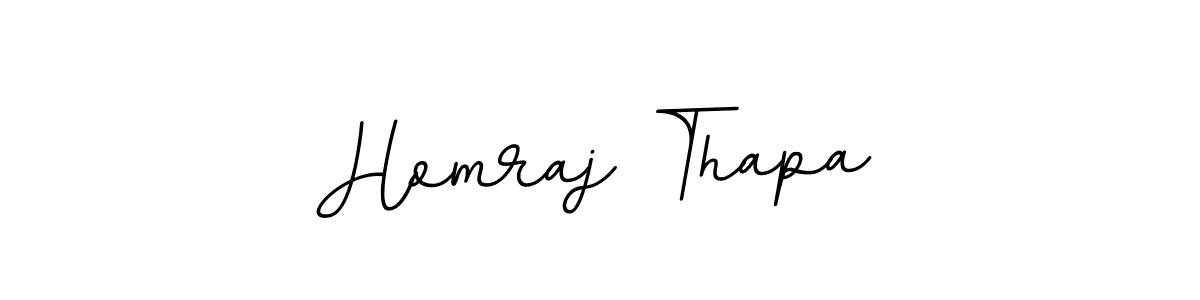 Create a beautiful signature design for name Homraj Thapa. With this signature (BallpointsItalic-DORy9) fonts, you can make a handwritten signature for free. Homraj Thapa signature style 11 images and pictures png