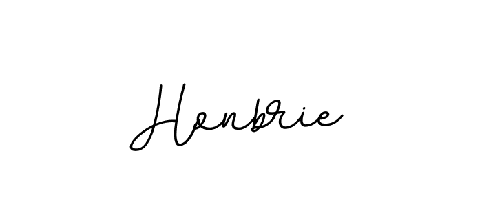 Make a beautiful signature design for name Honbrie. With this signature (BallpointsItalic-DORy9) style, you can create a handwritten signature for free. Honbrie signature style 11 images and pictures png