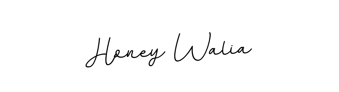 Use a signature maker to create a handwritten signature online. With this signature software, you can design (BallpointsItalic-DORy9) your own signature for name Honey Walia. Honey Walia signature style 11 images and pictures png