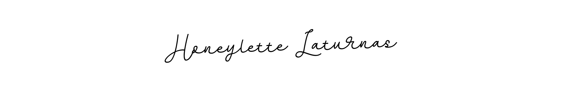 The best way (BallpointsItalic-DORy9) to make a short signature is to pick only two or three words in your name. The name Honeylette Laturnas include a total of six letters. For converting this name. Honeylette Laturnas signature style 11 images and pictures png
