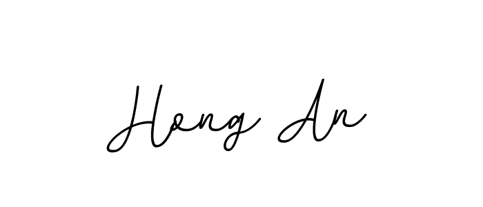Design your own signature with our free online signature maker. With this signature software, you can create a handwritten (BallpointsItalic-DORy9) signature for name Hong An. Hong An signature style 11 images and pictures png