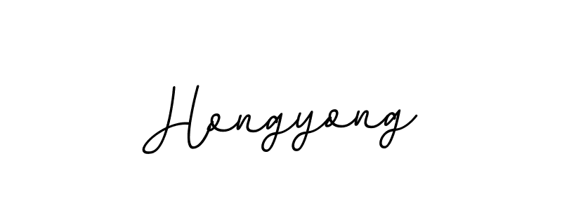 Create a beautiful signature design for name Hongyong. With this signature (BallpointsItalic-DORy9) fonts, you can make a handwritten signature for free. Hongyong signature style 11 images and pictures png
