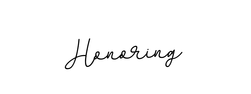 Similarly BallpointsItalic-DORy9 is the best handwritten signature design. Signature creator online .You can use it as an online autograph creator for name Honoring. Honoring signature style 11 images and pictures png