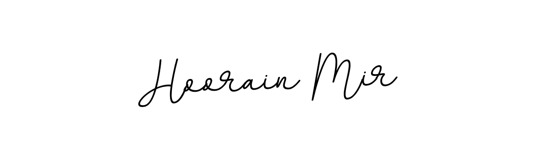 Make a beautiful signature design for name Hoorain Mir. With this signature (BallpointsItalic-DORy9) style, you can create a handwritten signature for free. Hoorain Mir signature style 11 images and pictures png