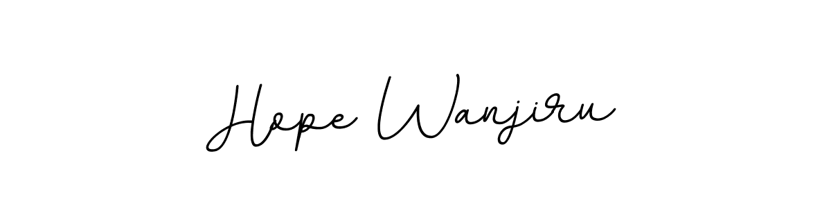 Design your own signature with our free online signature maker. With this signature software, you can create a handwritten (BallpointsItalic-DORy9) signature for name Hope Wanjiru. Hope Wanjiru signature style 11 images and pictures png