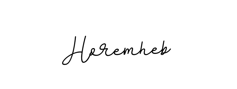 Create a beautiful signature design for name Horemheb. With this signature (BallpointsItalic-DORy9) fonts, you can make a handwritten signature for free. Horemheb signature style 11 images and pictures png