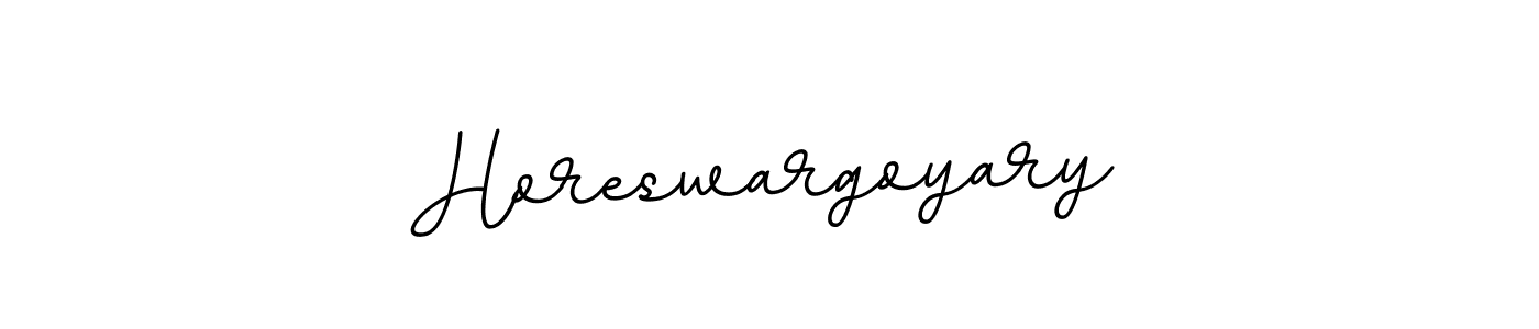 How to make Horeswargoyary signature? BallpointsItalic-DORy9 is a professional autograph style. Create handwritten signature for Horeswargoyary name. Horeswargoyary signature style 11 images and pictures png