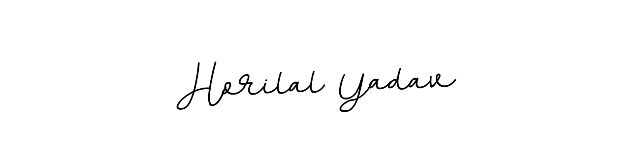 Create a beautiful signature design for name Horilal Yadav. With this signature (BallpointsItalic-DORy9) fonts, you can make a handwritten signature for free. Horilal Yadav signature style 11 images and pictures png