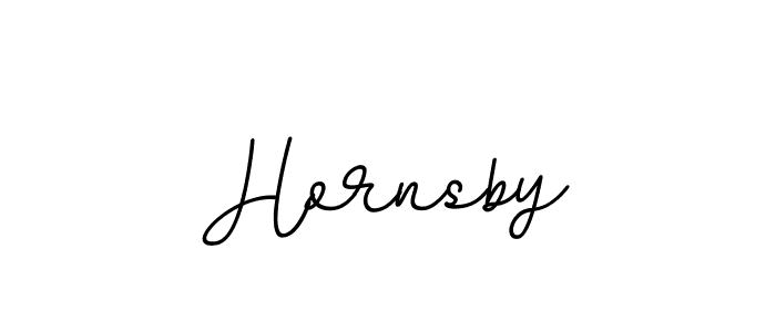 Create a beautiful signature design for name Hornsby. With this signature (BallpointsItalic-DORy9) fonts, you can make a handwritten signature for free. Hornsby signature style 11 images and pictures png