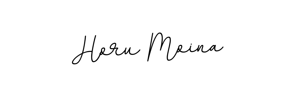 Use a signature maker to create a handwritten signature online. With this signature software, you can design (BallpointsItalic-DORy9) your own signature for name Horu Moina. Horu Moina signature style 11 images and pictures png
