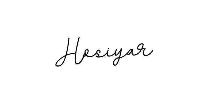 Use a signature maker to create a handwritten signature online. With this signature software, you can design (BallpointsItalic-DORy9) your own signature for name Hosiyar. Hosiyar signature style 11 images and pictures png
