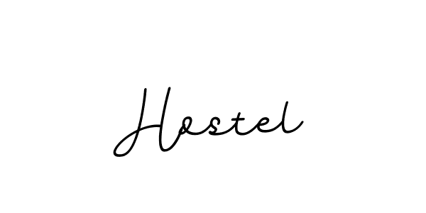 Create a beautiful signature design for name Hostel. With this signature (BallpointsItalic-DORy9) fonts, you can make a handwritten signature for free. Hostel signature style 11 images and pictures png