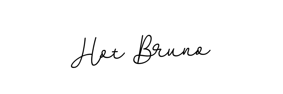 How to make Hot Bruno name signature. Use BallpointsItalic-DORy9 style for creating short signs online. This is the latest handwritten sign. Hot Bruno signature style 11 images and pictures png