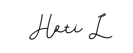 An effortless, minimalist signature concept for Hoti L using BallpointsItalic-DORy9 design. Clean lines that look great on any document. Hoti L signature style 11 images and pictures png