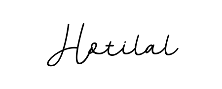 A modern signature idea for name Hotilal using BallpointsItalic-DORy9 font. Clean strokes and elegant curves make it stand out instantly. Hotilal signature style 11 images and pictures png