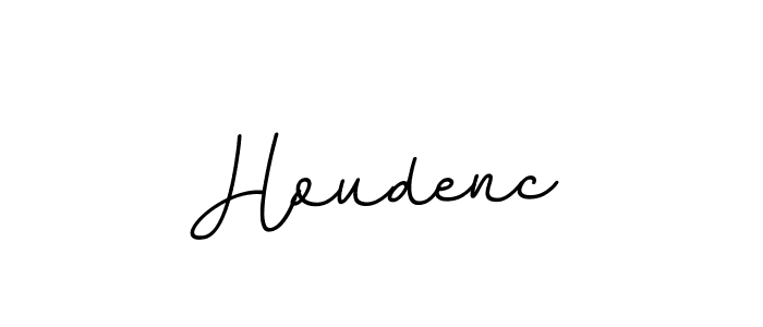 Create a beautiful signature design for name Houdenc. With this signature (BallpointsItalic-DORy9) fonts, you can make a handwritten signature for free. Houdenc signature style 11 images and pictures png