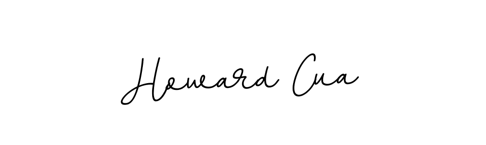 Howard Cua stylish signature style. Best Handwritten Sign (BallpointsItalic-DORy9) for my name. Handwritten Signature Collection Ideas for my name Howard Cua. Howard Cua signature style 11 images and pictures png