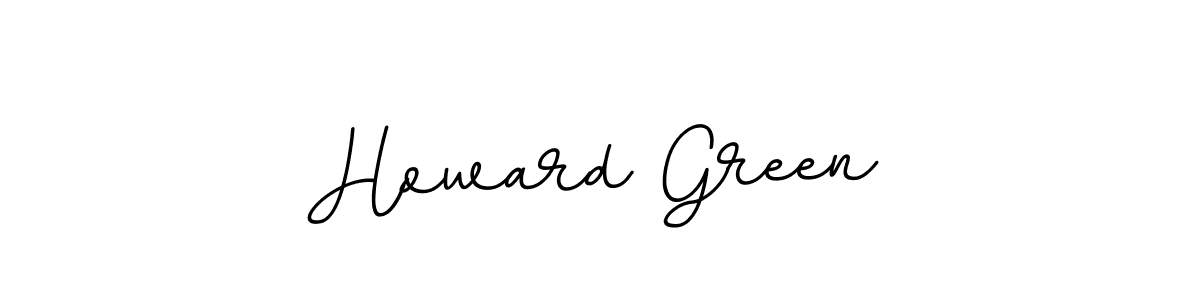 How to make Howard Green name signature. Use BallpointsItalic-DORy9 style for creating short signs online. This is the latest handwritten sign. Howard Green signature style 11 images and pictures png