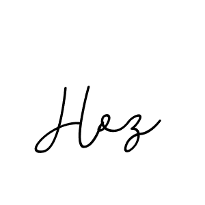 How to make Hoz name signature. Use BallpointsItalic-DORy9 style for creating short signs online. This is the latest handwritten sign. Hoz signature style 11 images and pictures png