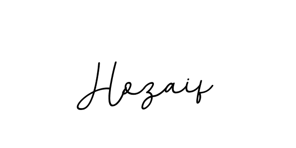 Create a beautiful signature design for name Hozaif. With this signature (BallpointsItalic-DORy9) fonts, you can make a handwritten signature for free. Hozaif signature style 11 images and pictures png