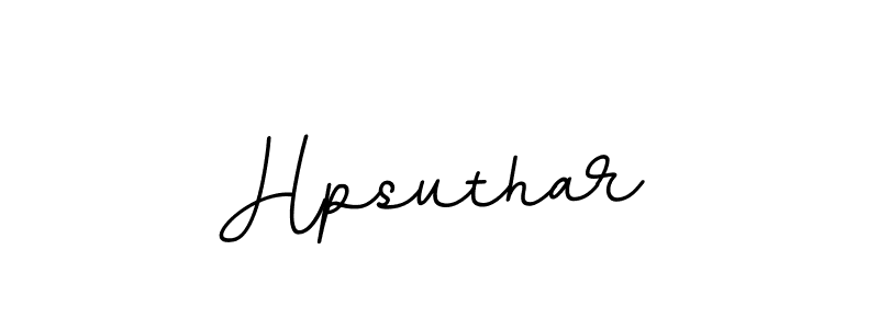 Make a beautiful signature design for name Hpsuthar. With this signature (BallpointsItalic-DORy9) style, you can create a handwritten signature for free. Hpsuthar signature style 11 images and pictures png