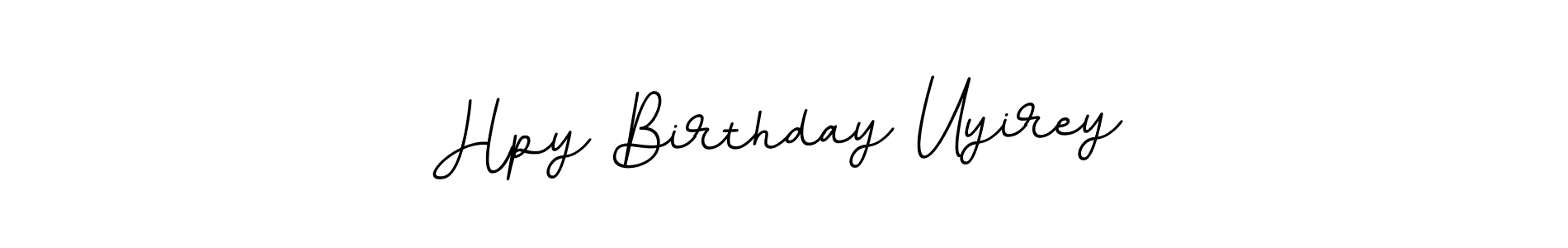 Use a signature maker to create a handwritten signature online. With this signature software, you can design (BallpointsItalic-DORy9) your own signature for name Hpy Birthday Uyirey. Hpy Birthday Uyirey signature style 11 images and pictures png