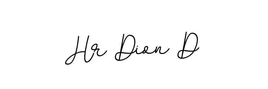 Use a signature maker to create a handwritten signature online. With this signature software, you can design (BallpointsItalic-DORy9) your own signature for name Hr Dion D. Hr Dion D signature style 11 images and pictures png