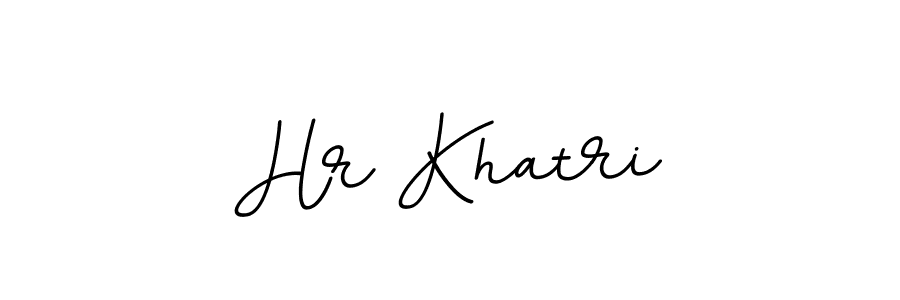 Make a beautiful signature design for name Hr Khatri. With this signature (BallpointsItalic-DORy9) style, you can create a handwritten signature for free. Hr Khatri signature style 11 images and pictures png