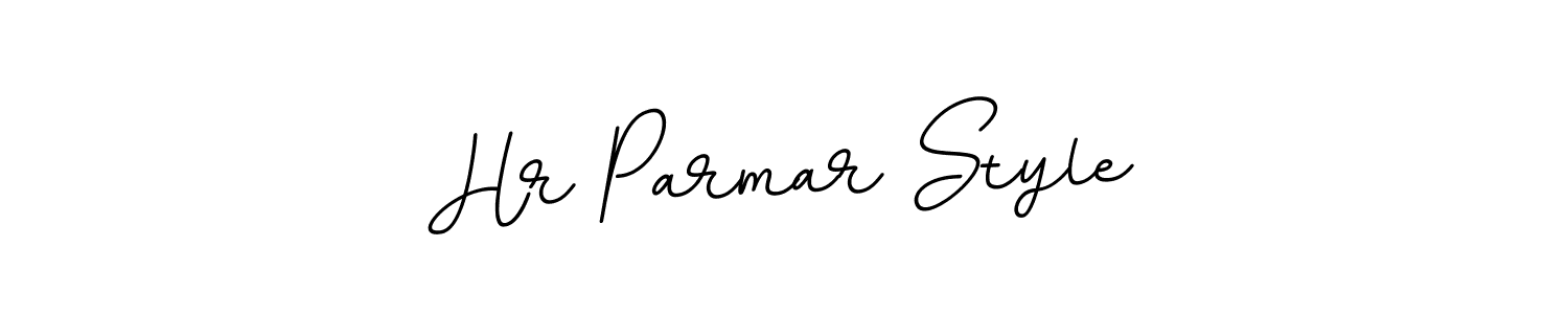 This is the best signature style for the Hr Parmar Style name. Also you like these signature font (BallpointsItalic-DORy9). Mix name signature. Hr Parmar Style signature style 11 images and pictures png