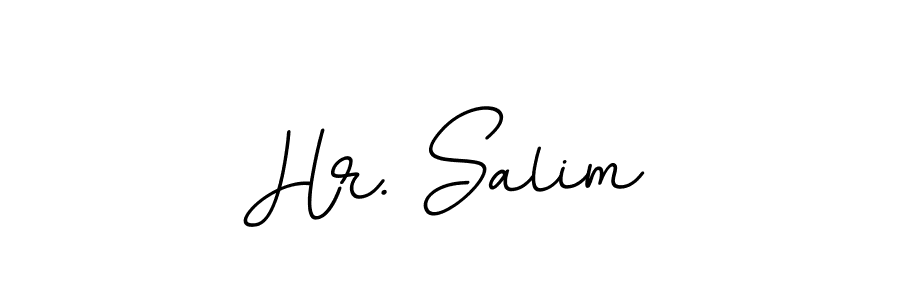 How to make Hr. Salim name signature. Use BallpointsItalic-DORy9 style for creating short signs online. This is the latest handwritten sign. Hr. Salim signature style 11 images and pictures png