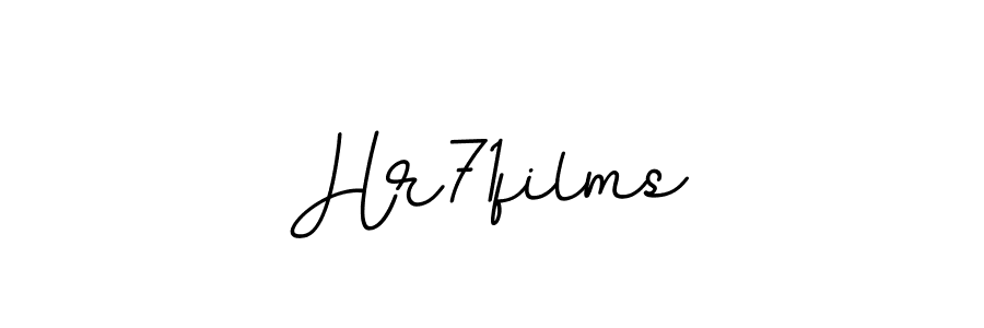 Hr71films stylish signature style. Best Handwritten Sign (BallpointsItalic-DORy9) for my name. Handwritten Signature Collection Ideas for my name Hr71films. Hr71films signature style 11 images and pictures png