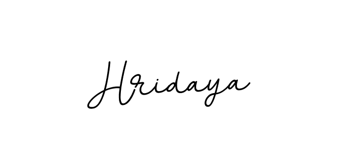 Use a signature maker to create a handwritten signature online. With this signature software, you can design (BallpointsItalic-DORy9) your own signature for name Hridaya. Hridaya signature style 11 images and pictures png