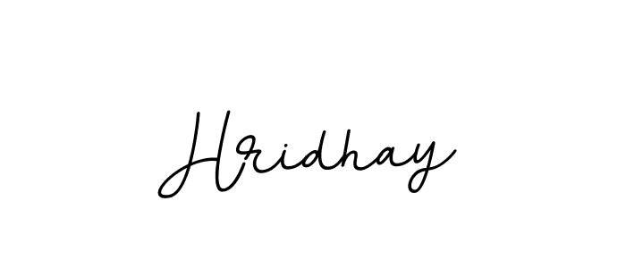 Make a beautiful signature design for name Hridhay. With this signature (BallpointsItalic-DORy9) style, you can create a handwritten signature for free. Hridhay signature style 11 images and pictures png