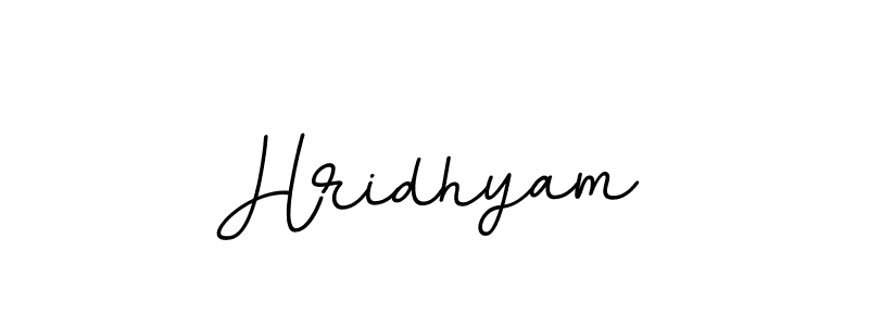 Design your own signature with our free online signature maker. With this signature software, you can create a handwritten (BallpointsItalic-DORy9) signature for name Hridhyam. Hridhyam signature style 11 images and pictures png