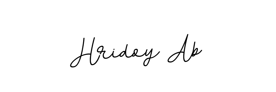 Use a signature maker to create a handwritten signature online. With this signature software, you can design (BallpointsItalic-DORy9) your own signature for name Hridoy Ab. Hridoy Ab signature style 11 images and pictures png