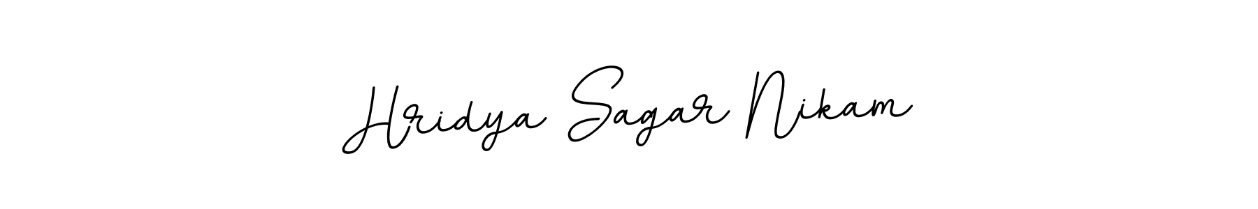 Also You can easily find your signature by using the search form. We will create Hridya Sagar Nikam name handwritten signature images for you free of cost using BallpointsItalic-DORy9 sign style. Hridya Sagar Nikam signature style 11 images and pictures png