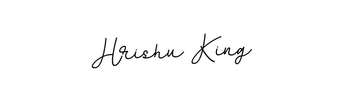 The best way (BallpointsItalic-DORy9) to make a short signature is to pick only two or three words in your name. The name Hrishu King include a total of six letters. For converting this name. Hrishu King signature style 11 images and pictures png