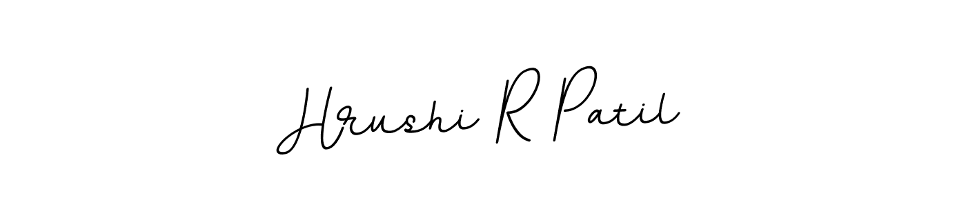 Design your own signature with our free online signature maker. With this signature software, you can create a handwritten (BallpointsItalic-DORy9) signature for name Hrushi R Patil. Hrushi R Patil signature style 11 images and pictures png