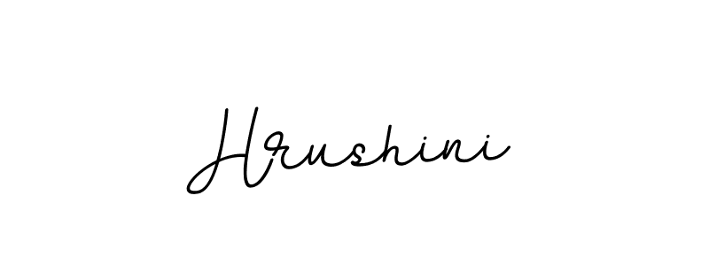 Design your own signature with our free online signature maker. With this signature software, you can create a handwritten (BallpointsItalic-DORy9) signature for name Hrushini. Hrushini signature style 11 images and pictures png