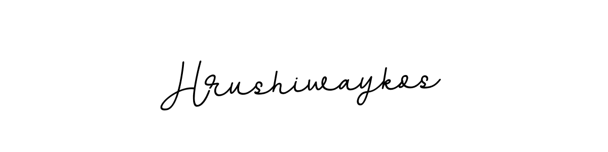 Make a beautiful signature design for name Hrushiwaykos. With this signature (BallpointsItalic-DORy9) style, you can create a handwritten signature for free. Hrushiwaykos signature style 11 images and pictures png