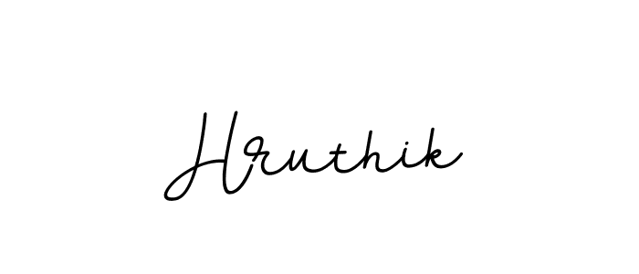 Hruthik stylish signature style. Best Handwritten Sign (BallpointsItalic-DORy9) for my name. Handwritten Signature Collection Ideas for my name Hruthik. Hruthik signature style 11 images and pictures png