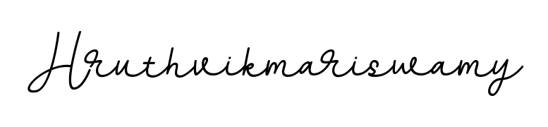 Looking for an artistic signature for Hruthvikmariswamy? The BallpointsItalic-DORy9 calligraphy style gives a sophisticated flow suitable for business cards and emails. Hruthvikmariswamy signature style 11 images and pictures png