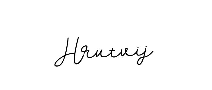 How to make Hrutvij signature? BallpointsItalic-DORy9 is a professional autograph style. Create handwritten signature for Hrutvij name. Hrutvij signature style 11 images and pictures png