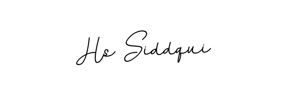 How to make Hs Siddqui name signature. Use BallpointsItalic-DORy9 style for creating short signs online. This is the latest handwritten sign. Hs Siddqui signature style 11 images and pictures png