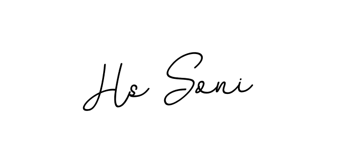 Make a beautiful signature design for name Hs Soni. With this signature (BallpointsItalic-DORy9) style, you can create a handwritten signature for free. Hs Soni signature style 11 images and pictures png