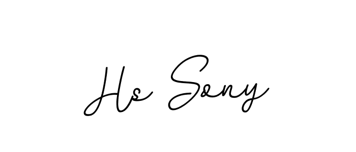 Make a beautiful signature design for name Hs Sony. Use this online signature maker to create a handwritten signature for free. Hs Sony signature style 11 images and pictures png