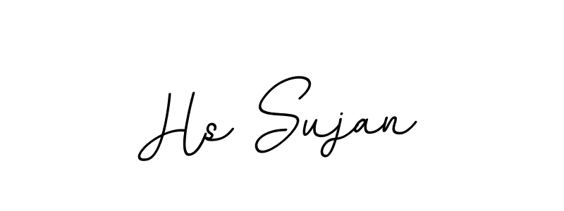 How to make Hs Sujan name signature. Use BallpointsItalic-DORy9 style for creating short signs online. This is the latest handwritten sign. Hs Sujan signature style 11 images and pictures png